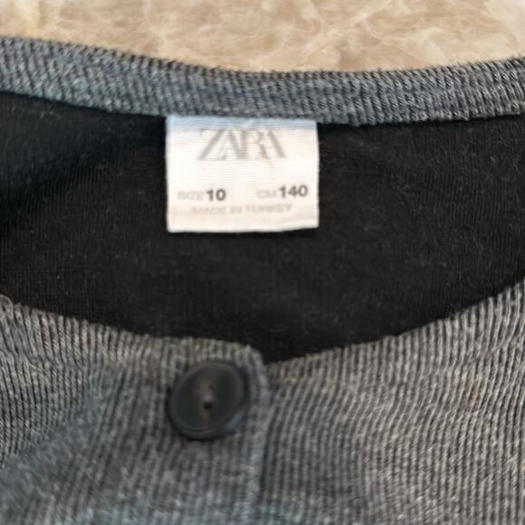 Zara Kids Gray Button Front Jumpsuit size 10 years - Picture 6 of 7